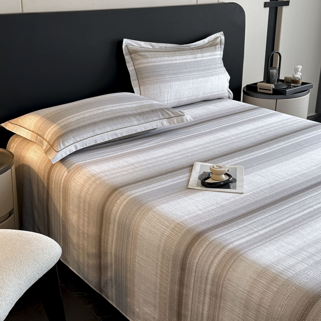 91家纺网 家纺一手货源 找家纺 大柏树 2025新款亲肤舒适全棉纯棉磨单床单 床单单件 光遇咖