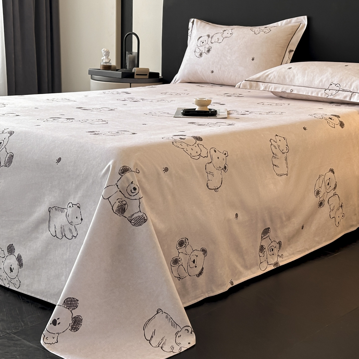 91家纺网 家纺一手货源 找家纺 大柏树 2025新款亲肤舒适全棉纯棉磨单床单 床单单件 吉唛