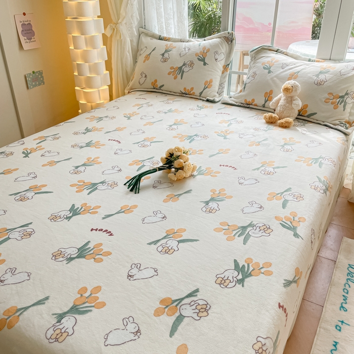 91家纺网 家纺一手货源 找家纺 金盛纺 2025新款高克重牛奶绒印花系列单床笠(可定制) 星光游乐园