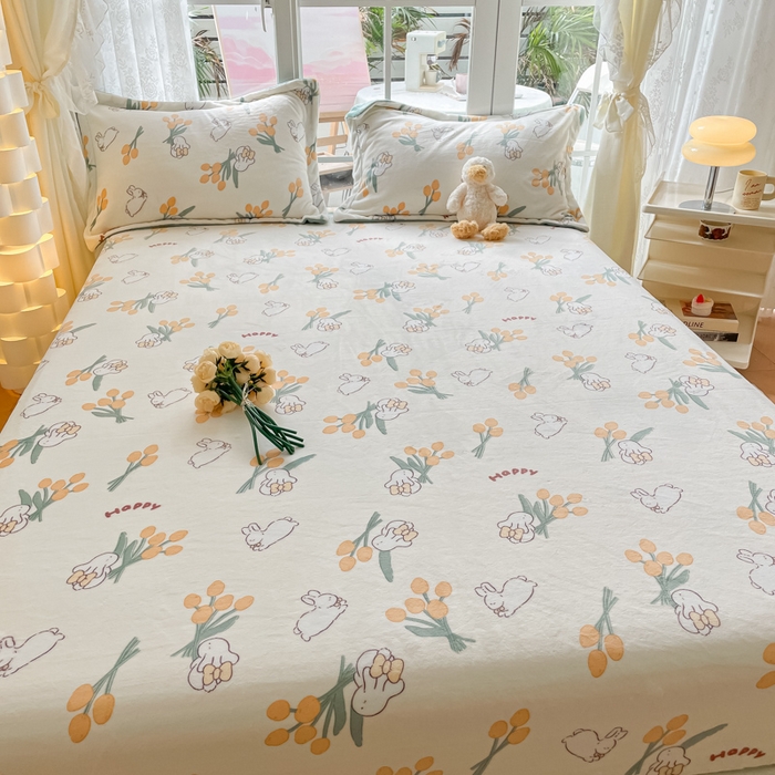 91家纺网 家纺一手货源 找家纺 金盛纺 2025新款高克重牛奶绒印花系列单床笠(可定制) 星光游乐园