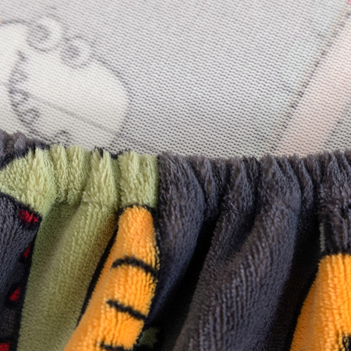 91家纺网 家纺一手货源 找家纺 金盛纺 2025新款高克重牛奶绒印花系列单床笠(可定制) 恐龙王国