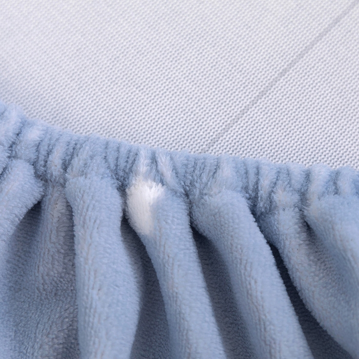 91家纺网 家纺一手货源 找家纺 金盛纺 2025新款高克重牛奶绒印花系列单床笠(可定制) 梦幻星空（蓝）