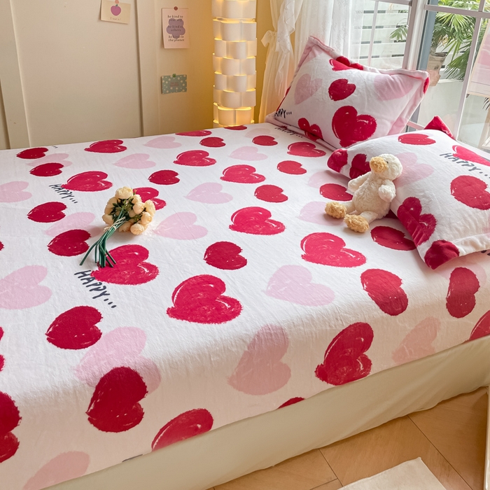 91家纺网 家纺一手货源 找家纺 金盛纺 2025新款高克重牛奶绒印花系列单床笠(可定制) 海洋之心