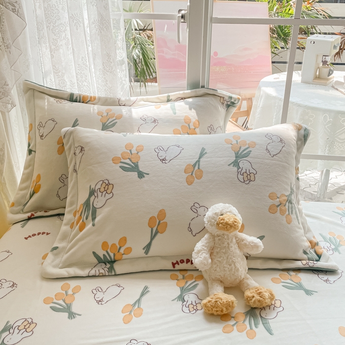 91家纺网 家纺一手货源 找家纺 金盛纺 2025新款高克重牛奶绒印花系列单床笠(可定制) 星光游乐园