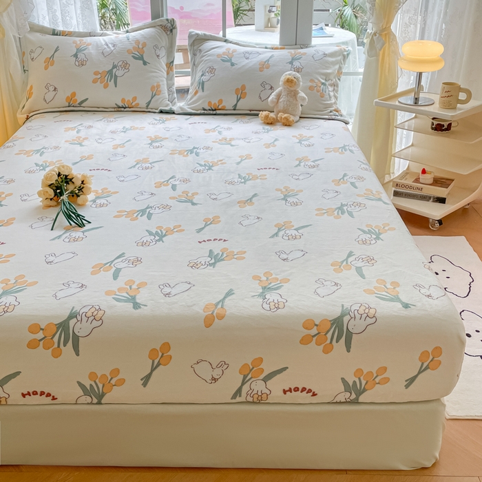 91家纺网 家纺一手货源 找家纺 金盛纺 2025新款高克重牛奶绒印花系列单床笠(可定制) 星光游乐园