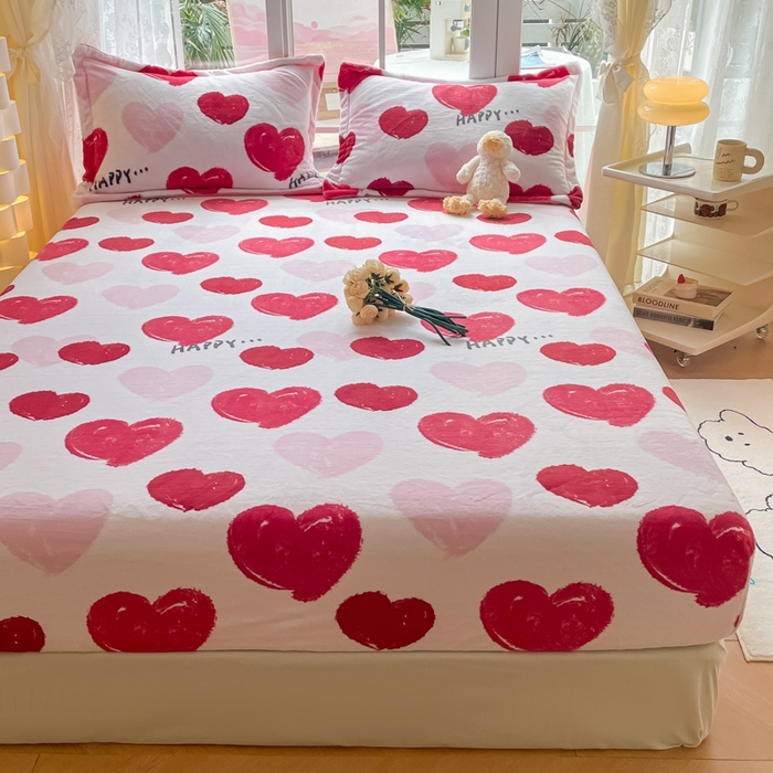 91家纺网 家纺一手货源 找家纺 金盛纺 2025新款高克重牛奶绒印花系列单床笠(可定制) 海洋之心