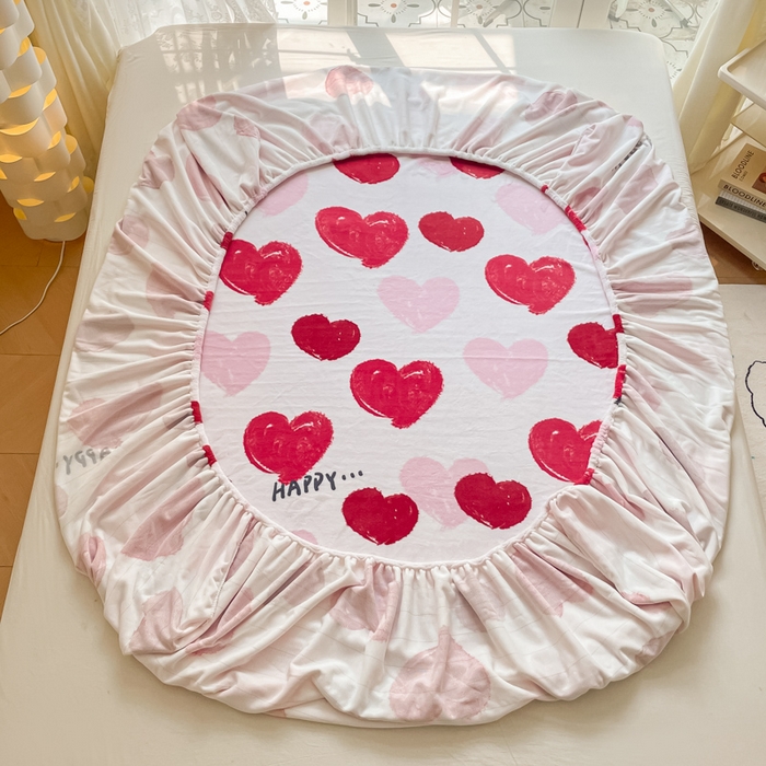 91家纺网 家纺一手货源 找家纺 金盛纺 2025新款高克重牛奶绒印花系列单床笠(可定制) 海洋之心