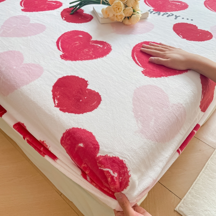 91家纺网 家纺一手货源 找家纺 金盛纺 2025新款高克重牛奶绒印花系列单床笠(可定制) 海洋之心