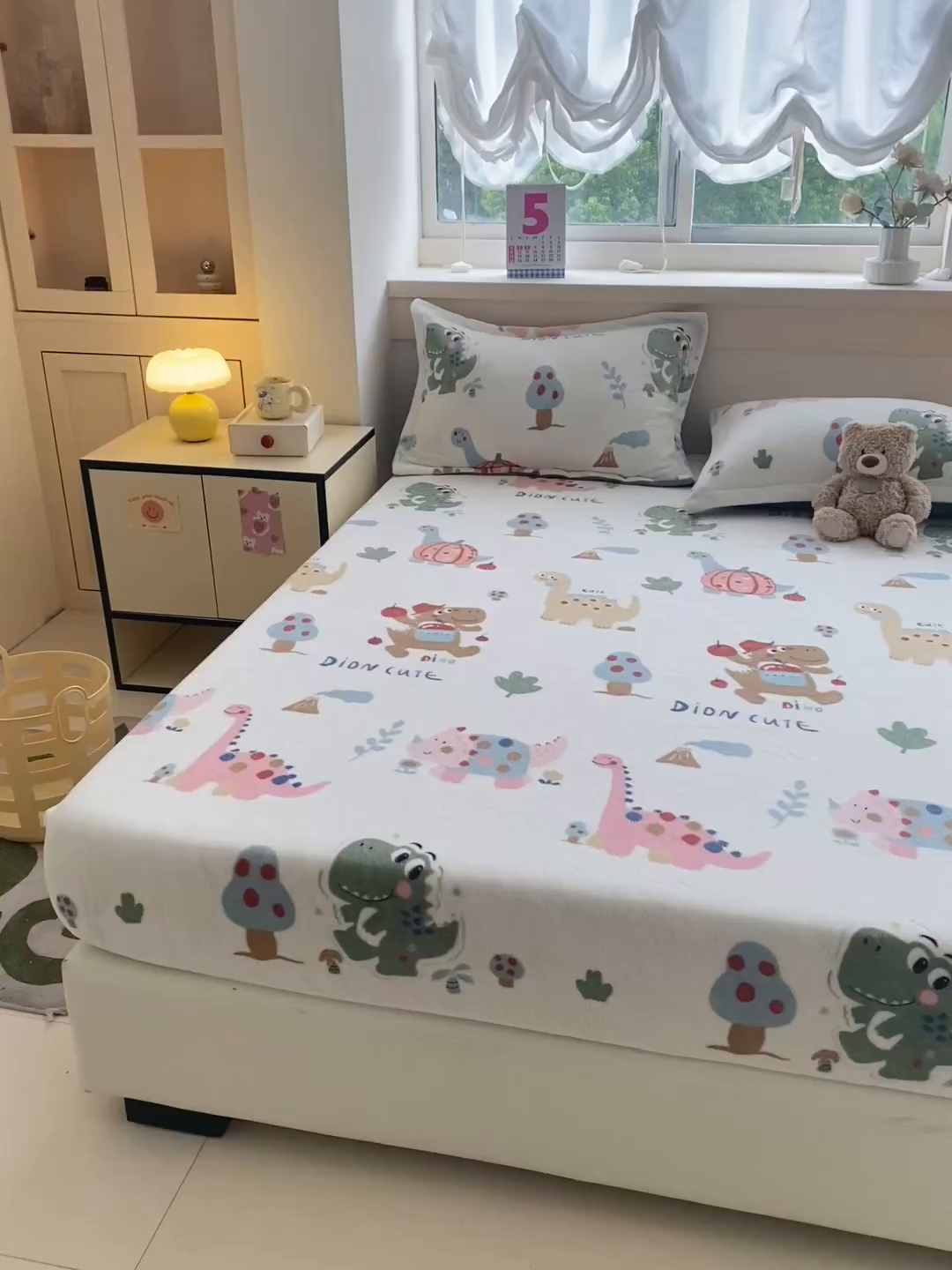 91家纺网 家纺一手货源 找家纺 （总）金盛纺 2025新款高克重牛奶绒印花系列单床笠(可定制)