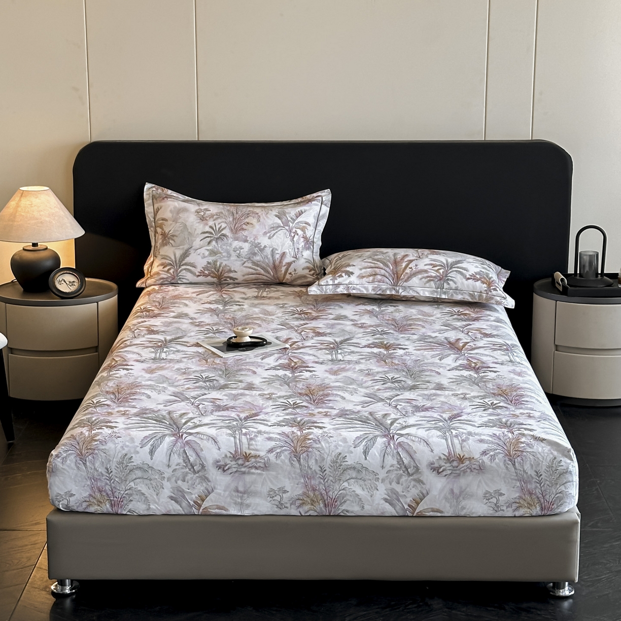 91家纺网 家纺一手货源 找家纺 大柏树 2025新款亲肤舒适全棉纯棉磨单床笠 床笠单件 椿野集米