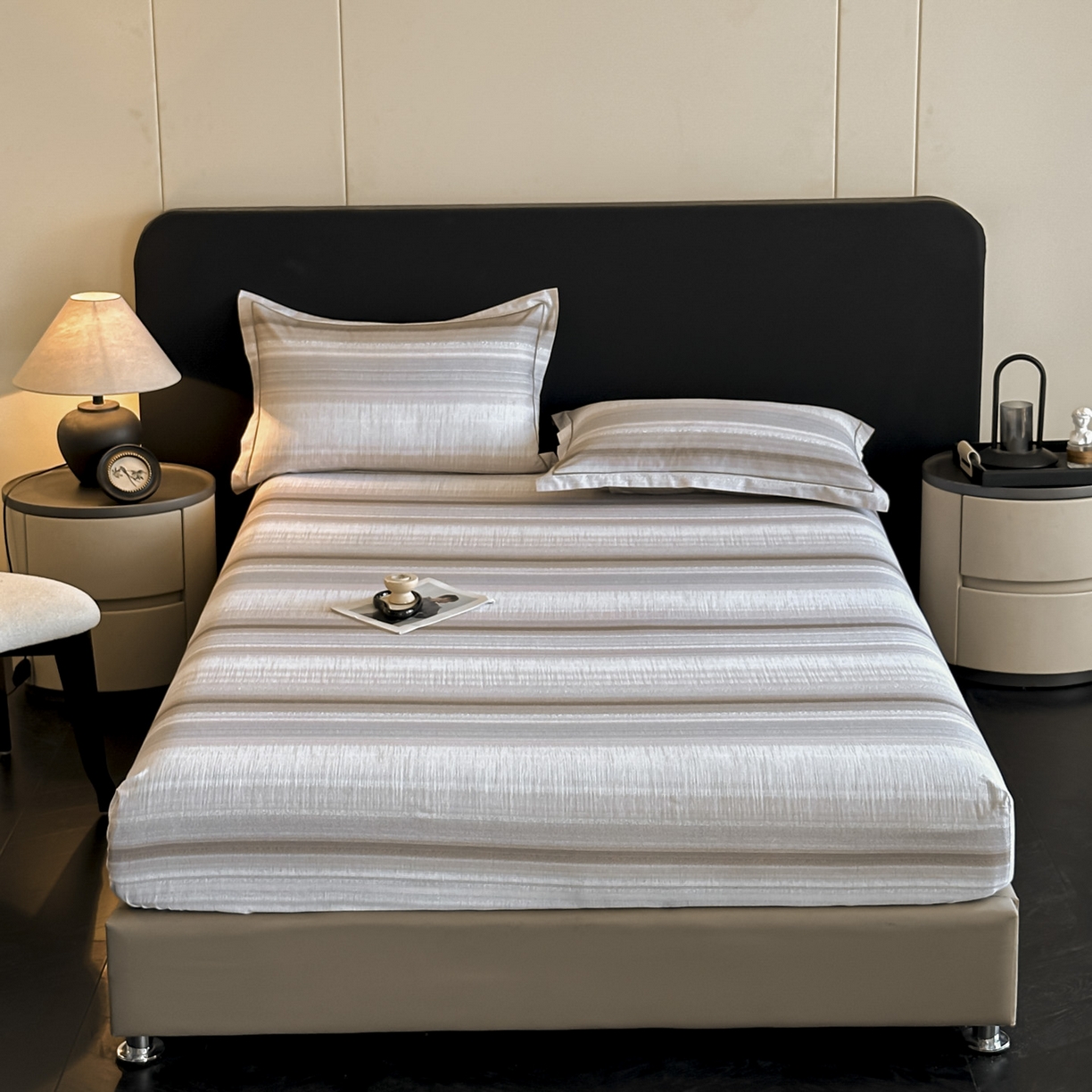 91家纺网 家纺一手货源 找家纺 大柏树 2025新款亲肤舒适全棉纯棉磨单床笠 床笠单件 光遇咖