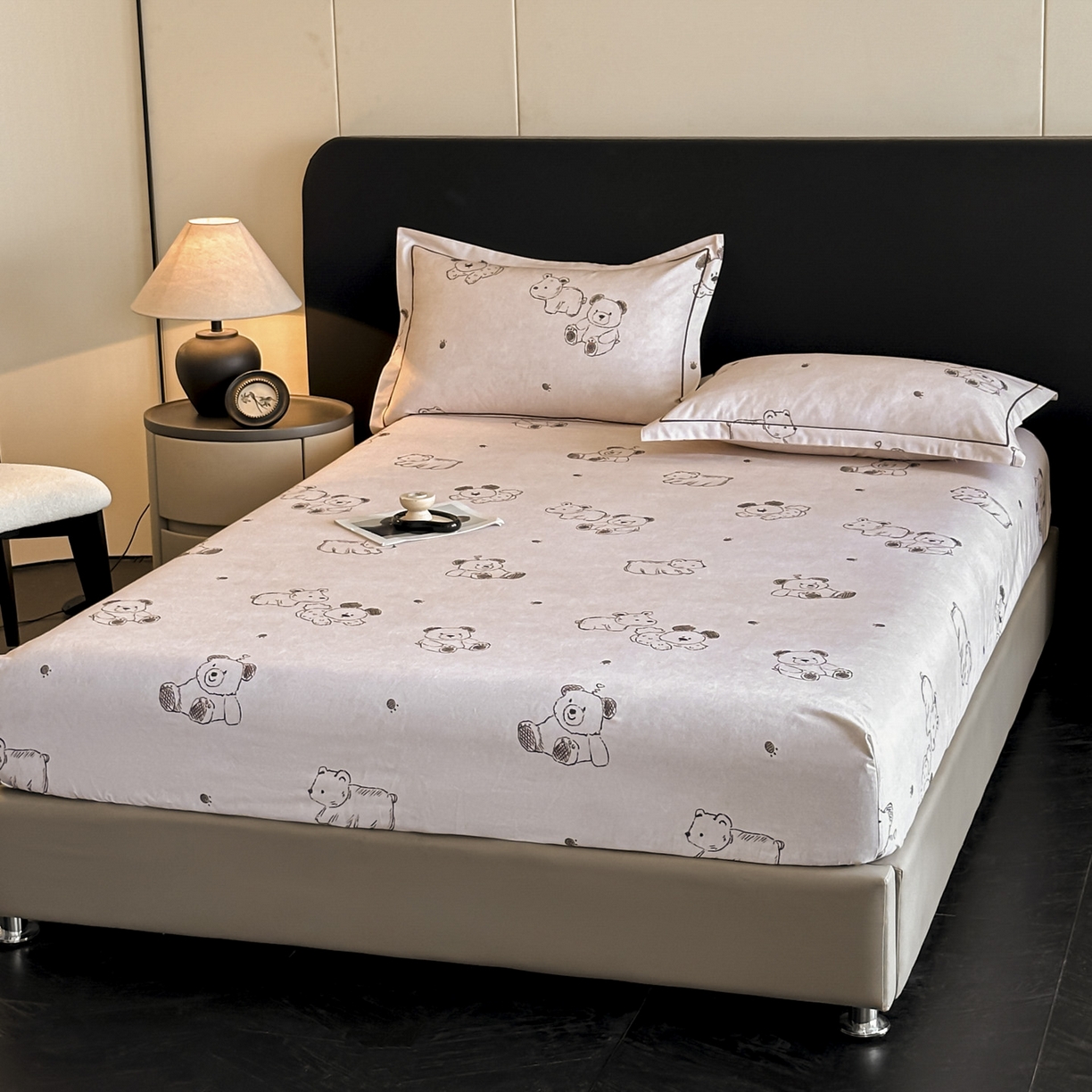 91家纺网 家纺一手货源 找家纺 大柏树 2025新款亲肤舒适全棉纯棉磨单床笠 床笠单件 吉唛