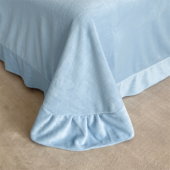 91家纺网 家纺一手货源 找家纺 爱家（原缔乐家纺） 2025新款A类高克重牛奶绒立体花刺绣四件套-艾丽莎 艾丽莎-天空兰