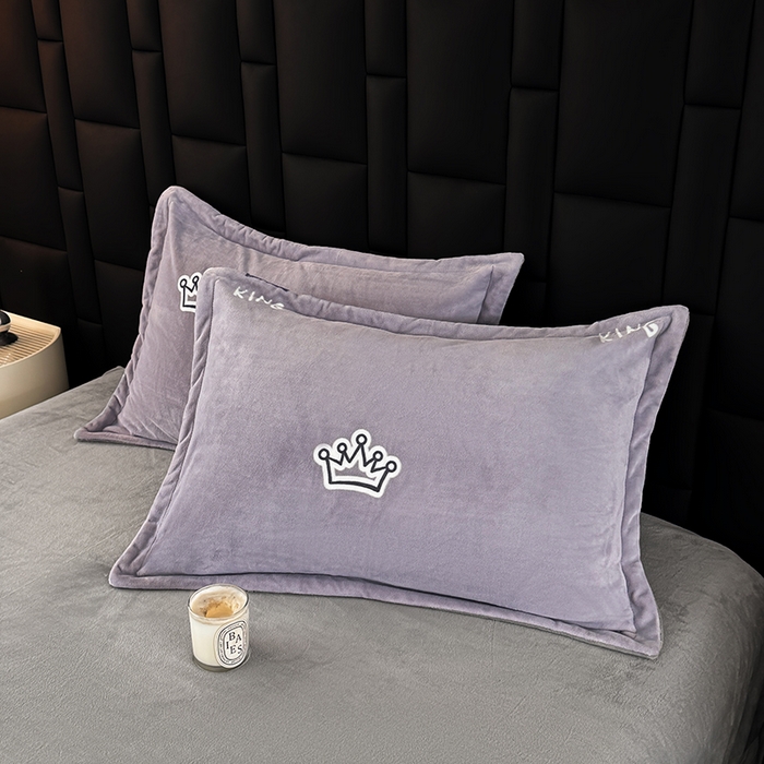 91家纺网 家纺一手货源 找家纺 （总）金盛纺 2025新款牛奶绒印花单枕套单品枕套枕套单件