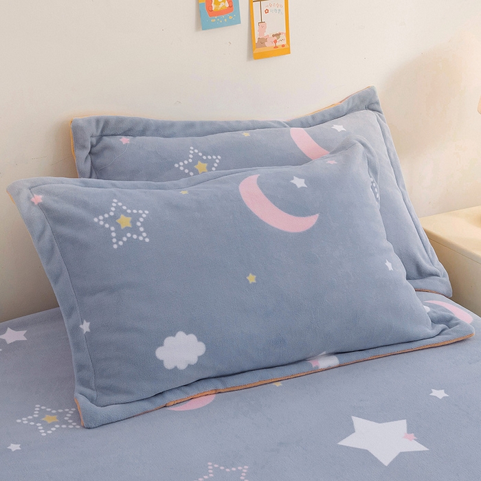 91家纺网 家纺一手货源 找家纺 （总）金盛纺 2025新款牛奶绒印花单枕套单品枕套枕套单件