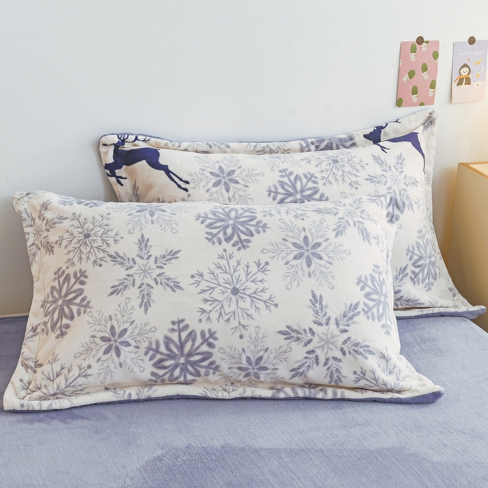 91家纺网 家纺一手货源 找家纺 （总）金盛纺 2025新款牛奶绒印花单枕套单品枕套枕套单件