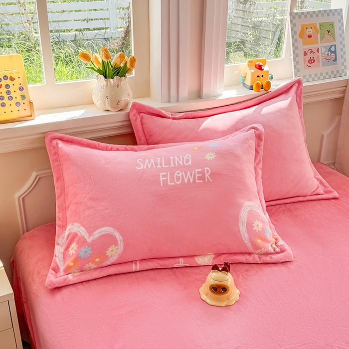 91家纺网 家纺一手货源 找家纺 （总）金盛纺 2025新款牛奶绒印花单枕套单品枕套枕套单件