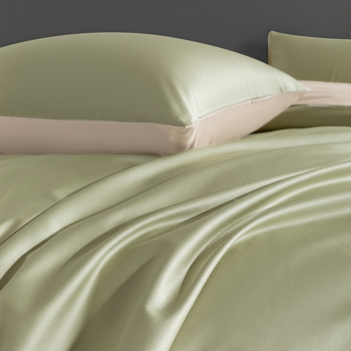 91家纺网 家纺一手货源 找家纺 （总）栩裕纺织 2025新款50S长绒棉经典双拼四件套-孚星