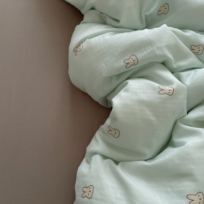 91家纺网 家纺一手货源 找家纺 （总）典曼家纺 2025新款A类母婴级抗菌有氧双层纱亲肤小清新印花三件套四件套