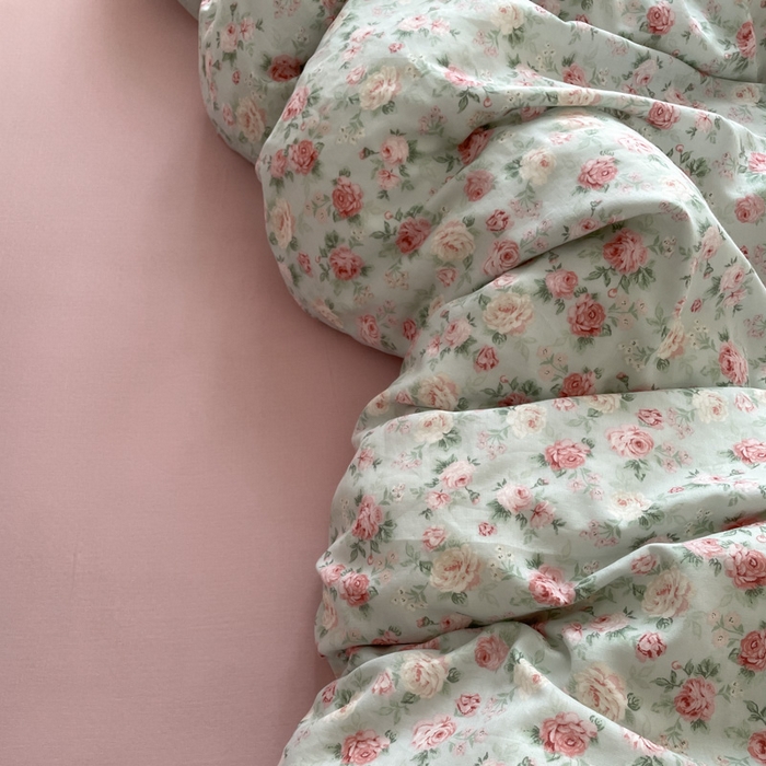 91家纺网 家纺一手货源 找家纺 （总）典曼家纺 2025新款A类母婴级抗菌有氧双层纱亲肤小清新印花三件套四件套