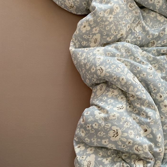 91家纺网 家纺一手货源 找家纺 （总）典曼家纺 2025新款A类母婴级抗菌有氧双层纱亲肤小清新印花三件套四件套