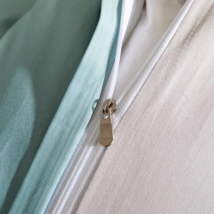 91家纺网 家纺一手货源 找家纺 栩裕纺织 2025新款长绒棉经典双拼四件套-孚星 孚星-北岛绿