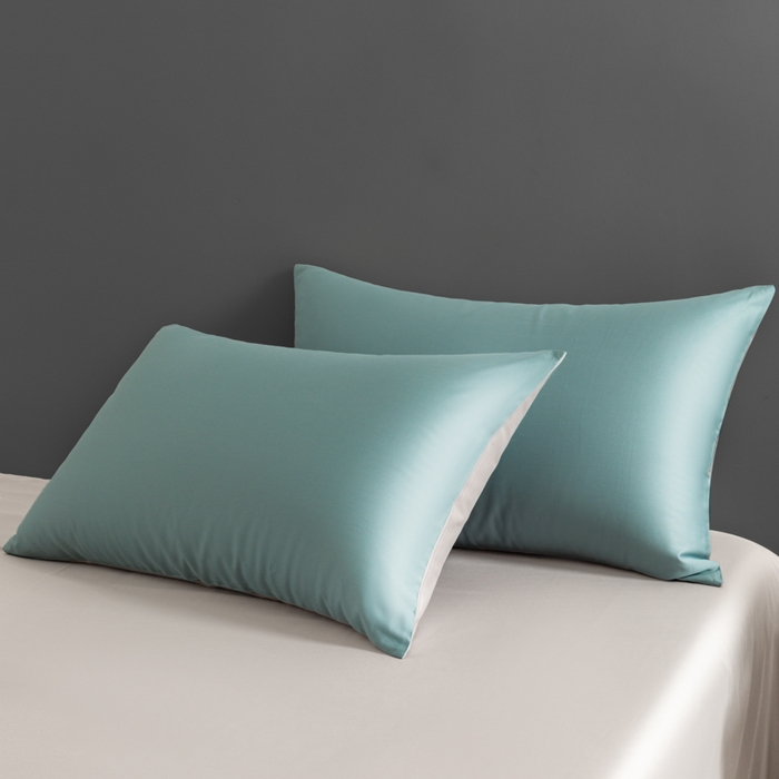 91家纺网 家纺一手货源 找家纺 栩裕纺织 2025新款长绒棉经典双拼四件套-孚星 孚星-北岛绿