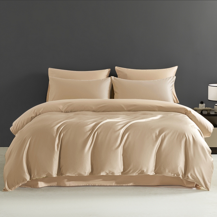 栩裕纺织 2025新款长绒棉经典双拼四件套-孚星 孚星-香槟色