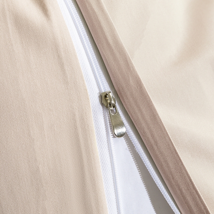 91家纺网 家纺一手货源 找家纺 栩裕纺织 2025新款长绒棉经典双拼四件套-孚星 孚星-香槟色