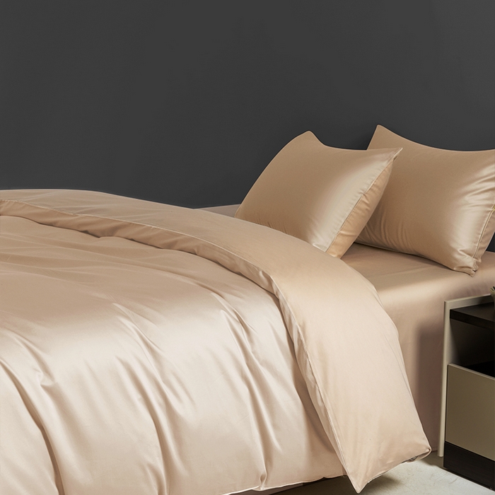 91家纺网 家纺一手货源 找家纺 栩裕纺织 2025新款长绒棉经典双拼四件套-孚星 孚星-香槟色