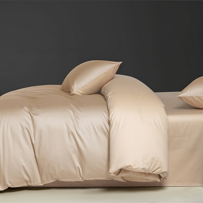 91家纺网 家纺一手货源 找家纺 栩裕纺织 2025新款长绒棉经典双拼四件套-孚星 孚星-香槟色