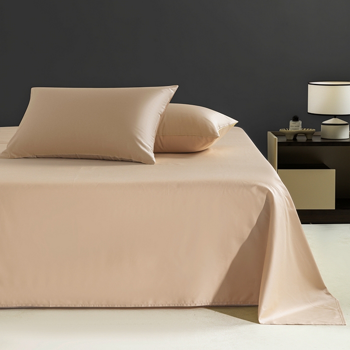 91家纺网 家纺一手货源 找家纺 栩裕纺织 2025新款长绒棉经典双拼四件套-孚星 孚星-香槟色