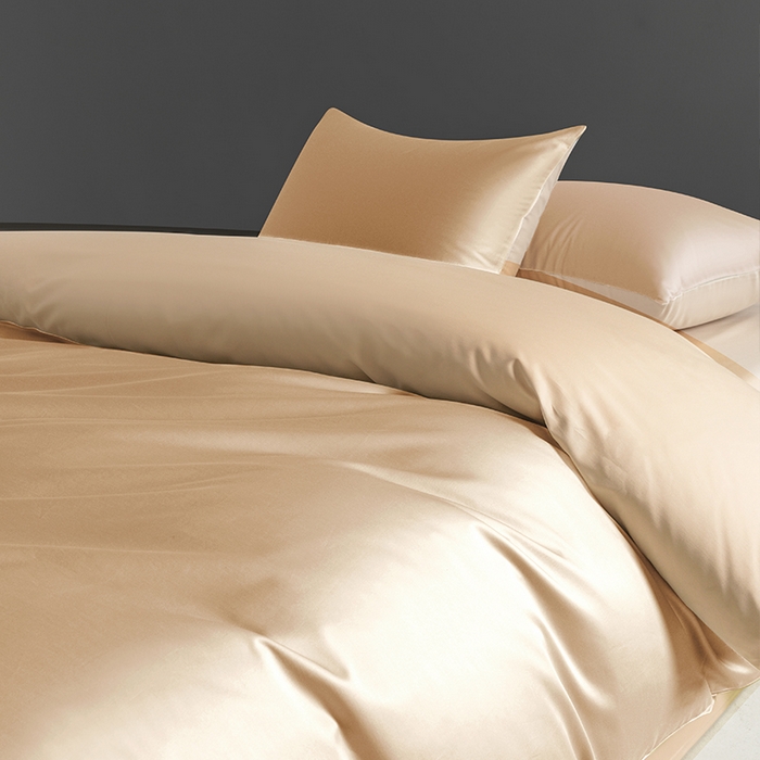 91家纺网 家纺一手货源 找家纺 栩裕纺织 2025新款长绒棉经典双拼四件套-孚星 孚星-香槟色