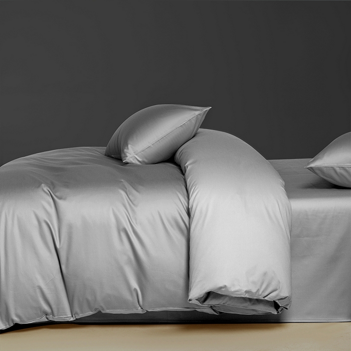 91家纺网 家纺一手货源 找家纺 栩裕纺织 2025新款长绒棉经典双拼四件套-孚星 孚星-星辰灰