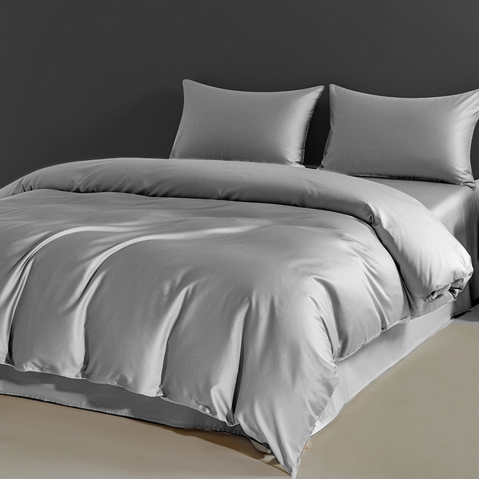 91家纺网 家纺一手货源 找家纺 栩裕纺织 2025新款长绒棉经典双拼四件套-孚星 孚星-星辰灰