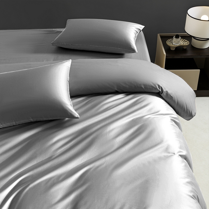 91家纺网 家纺一手货源 找家纺 栩裕纺织 2025新款长绒棉经典双拼四件套-孚星 孚星-星辰灰