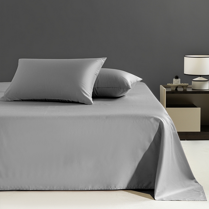 91家纺网 家纺一手货源 找家纺 栩裕纺织 2025新款长绒棉经典双拼四件套-孚星 孚星-星辰灰