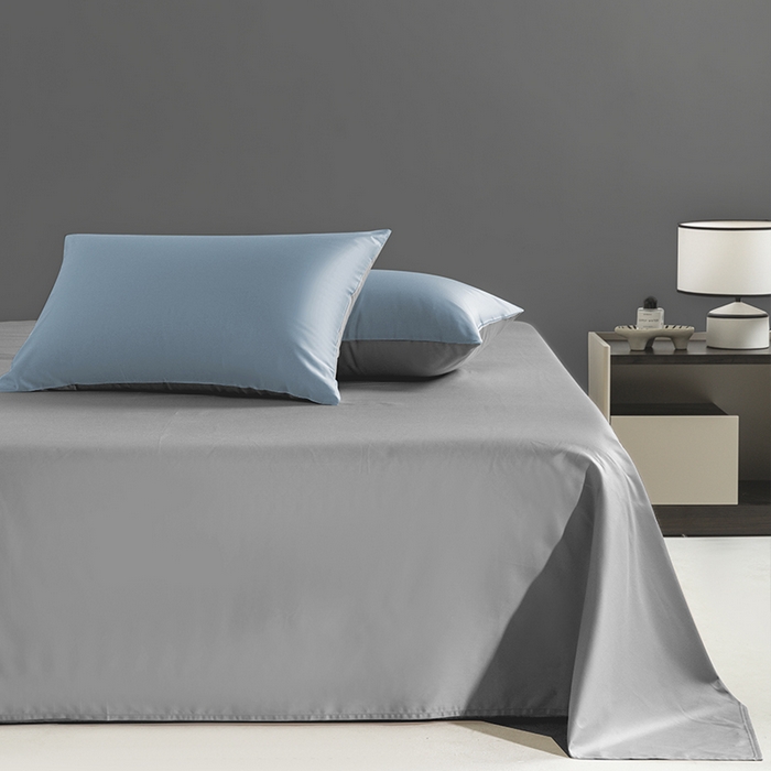 91家纺网 家纺一手货源 找家纺 栩裕纺织 2025新款长绒棉经典双拼四件套-孚星 孚星-月光蓝