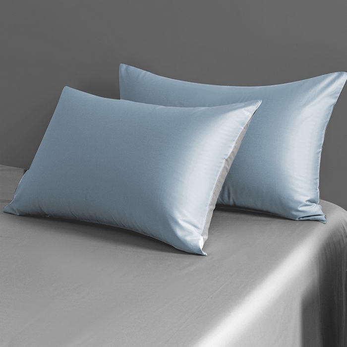 91家纺网 家纺一手货源 找家纺 栩裕纺织 2025新款长绒棉经典双拼四件套-孚星 孚星-月光蓝