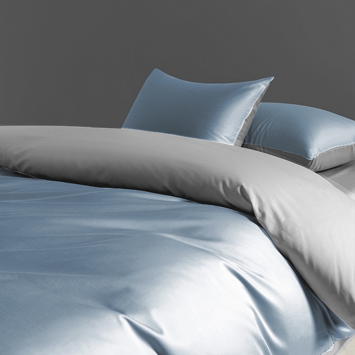 91家纺网 家纺一手货源 找家纺 栩裕纺织 2025新款长绒棉经典双拼四件套-孚星 孚星-月光蓝