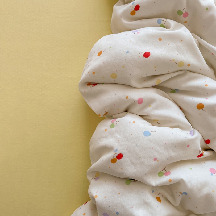 91家纺网 家纺一手货源 找家纺 （总）典曼家纺 2025新款A类母婴级抗菌有氧双层纱亲肤小清新印花三件套四件套