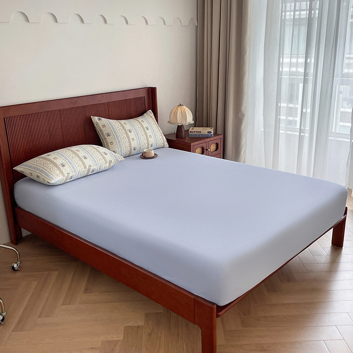 91家纺网 家纺一手货源 找家纺 典曼家纺 2025新款A类母婴级抗菌有氧双层纱亲肤小清新印花三件套四件套 三宅一熊