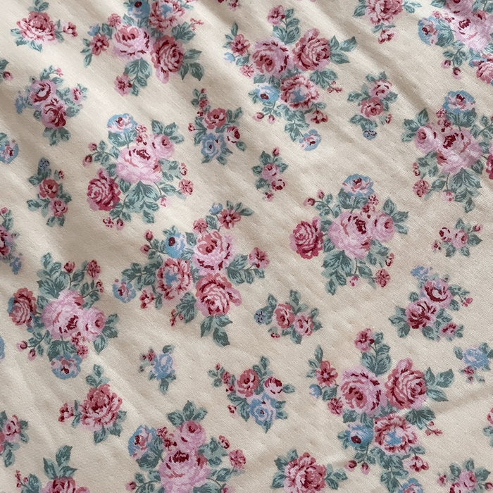 91家纺网 家纺一手货源 找家纺 典曼家纺 2025新款A类母婴级抗菌有氧双层纱亲肤小清新印花三件套四件套 美娜