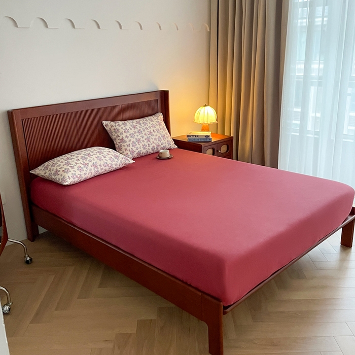 91家纺网 家纺一手货源 找家纺 典曼家纺 2025新款A类母婴级抗菌有氧双层纱亲肤小清新印花三件套四件套 美娜