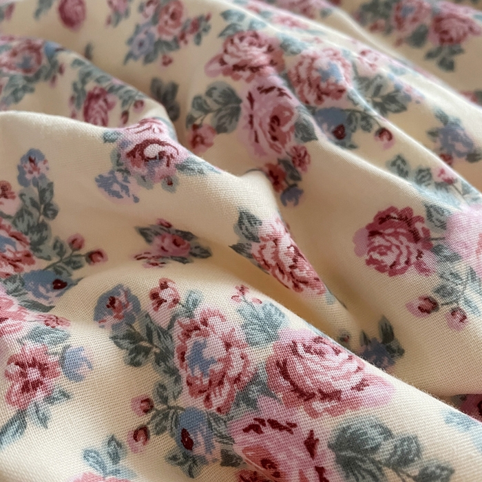 91家纺网 家纺一手货源 找家纺 典曼家纺 2025新款A类母婴级抗菌有氧双层纱亲肤小清新印花三件套四件套 美娜