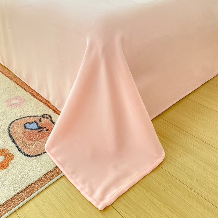 91家纺网 家纺一手货源 找家纺 （总）红日子纺织品 2025新款高克重牛奶绒印花四件套