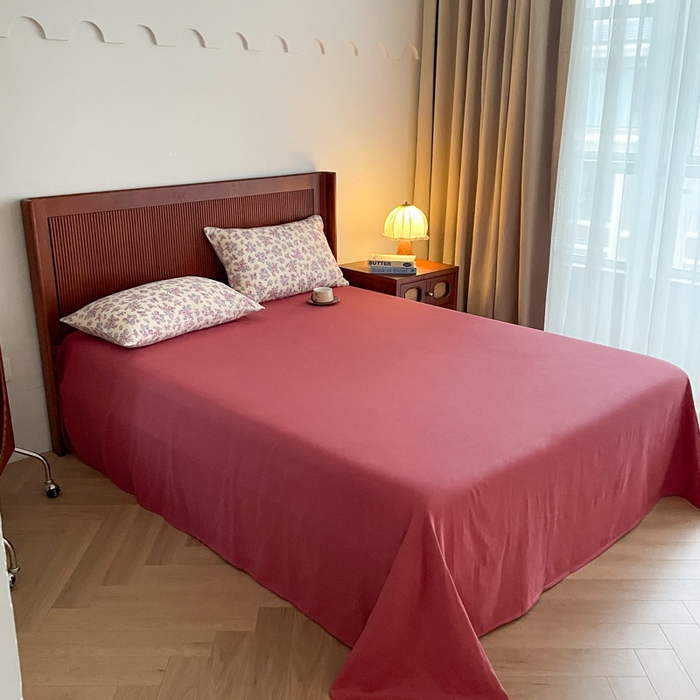 91家纺网 家纺一手货源 找家纺 典曼家纺 2025新款A类母婴级抗菌有氧双层纱亲肤小清新印花三件套四件套 美娜