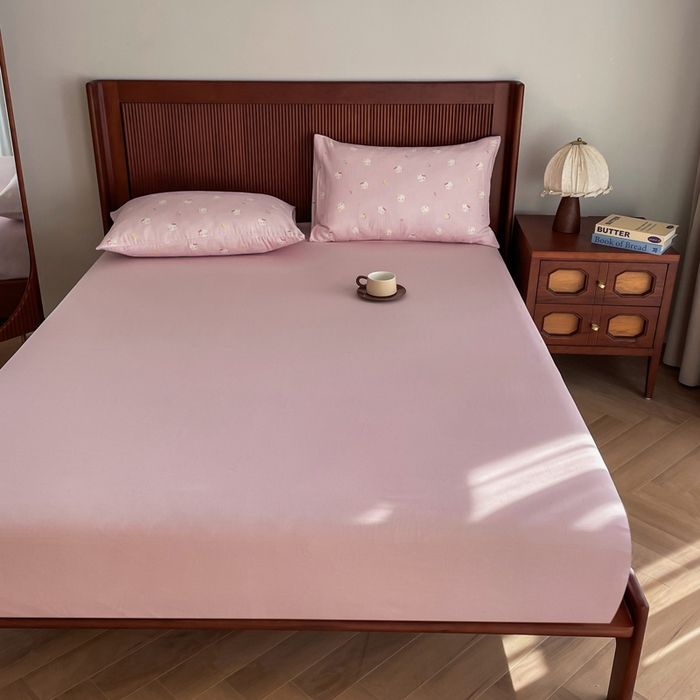 91家纺网 家纺一手货源 找家纺 典曼家纺 2025新款A类母婴级抗菌有氧双层纱亲肤小清新印花三件套四件套 凯蒂猫