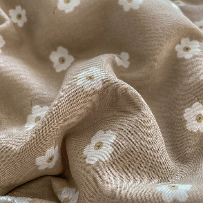 91家纺网 家纺一手货源 找家纺 典曼家纺 2025新款A类母婴级抗菌有氧双层纱亲肤小清新印花三件套四件套 洛可可