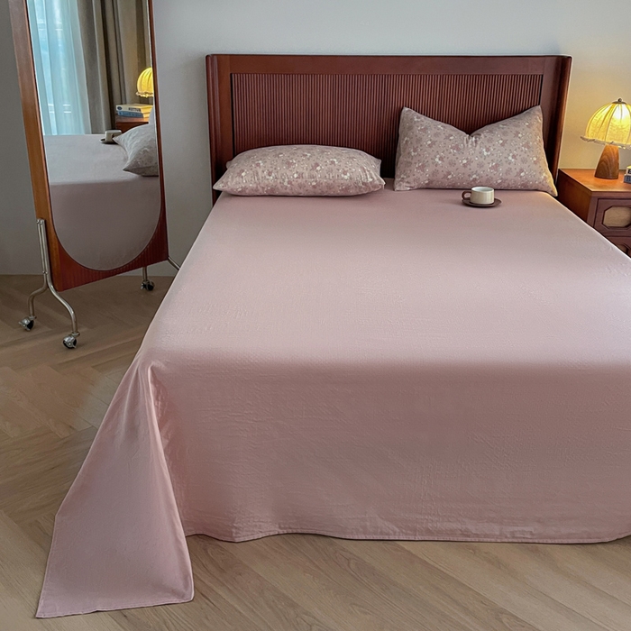 91家纺网 家纺一手货源 找家纺 典曼家纺 2025新款A类母婴级抗菌有氧双层纱亲肤小清新印花三件套四件套 蔷薇花园